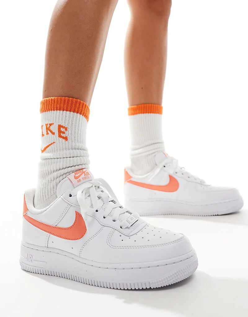 Кроссовки Air Force 1 '07 NN белого и розового цвета Nike