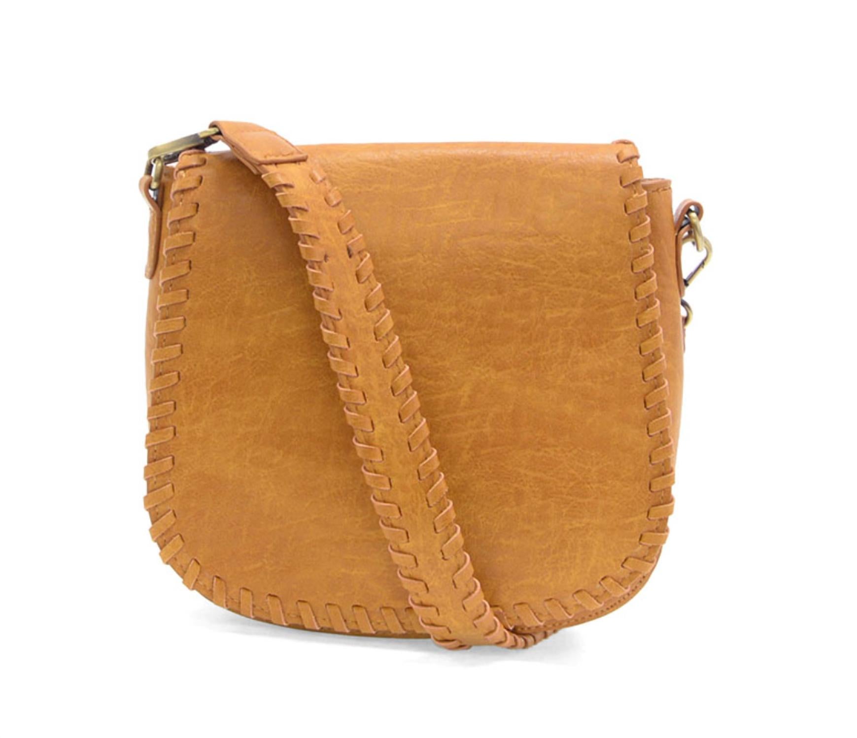 

Женская сумка-трансформер Annie Whipstitch Saddle Convertible Crossbody Bag в цвете «Виски» Joy Susan, whiskey