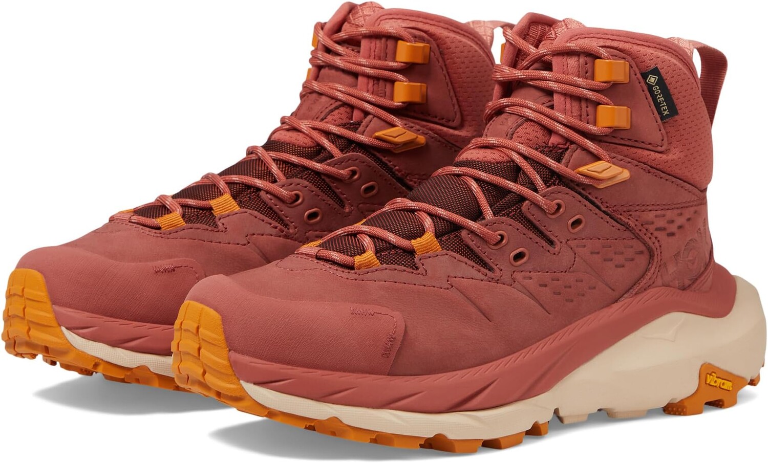 

Ботинки Hoka Women's Kaha 2 GORE-TEX, цвет Hot Sauce/Shifting Sand