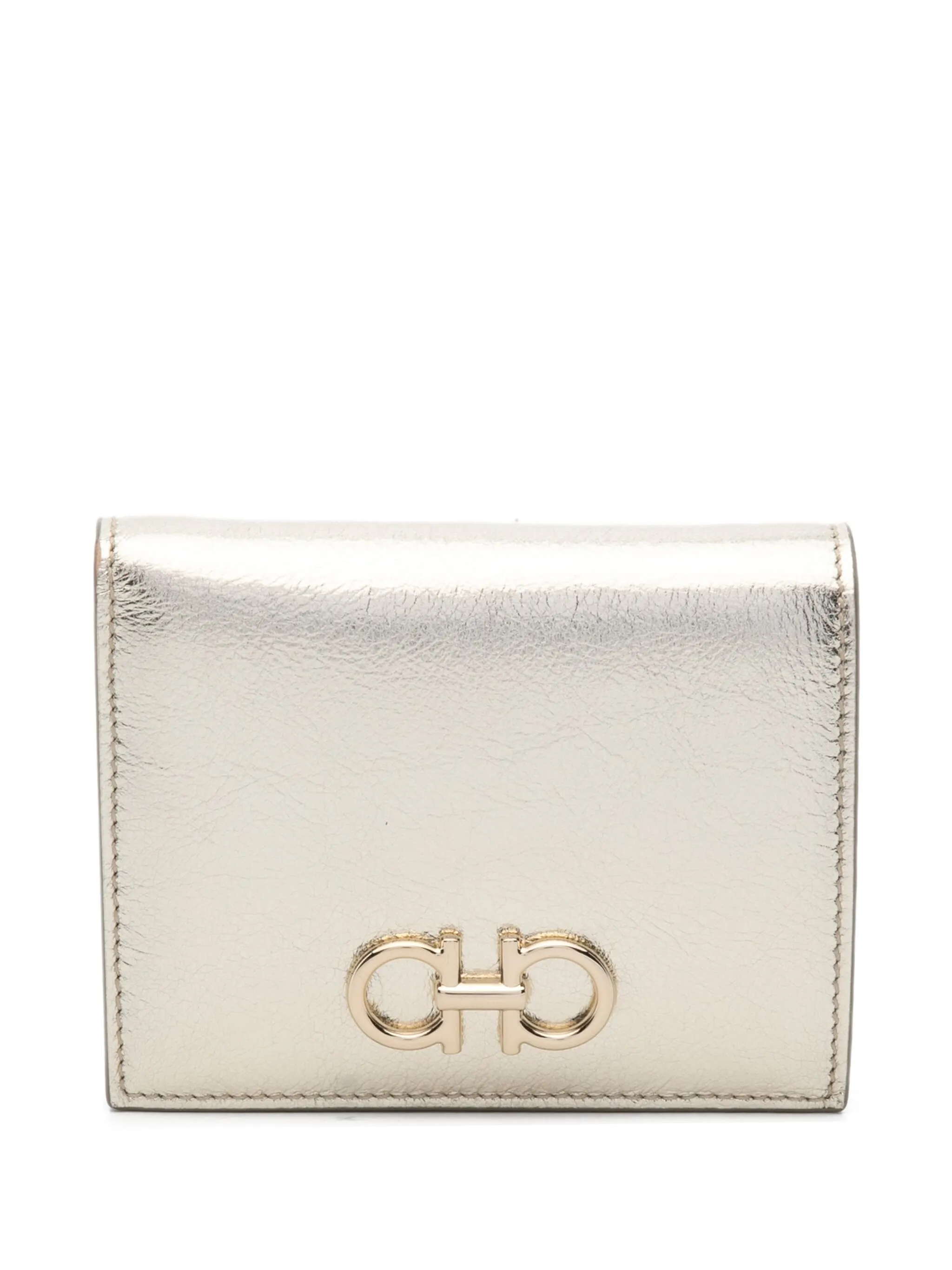 

Кошелек с логотипом Ferragamo, золотистый