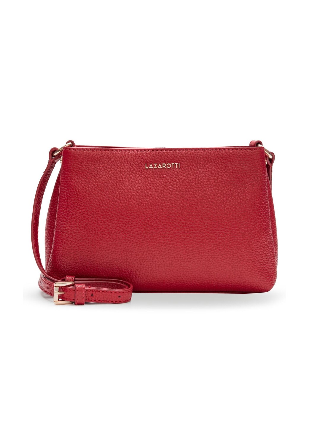 

Сумка через плечо Bologna Leather из кожи 23 см LAZAROTTI, красный