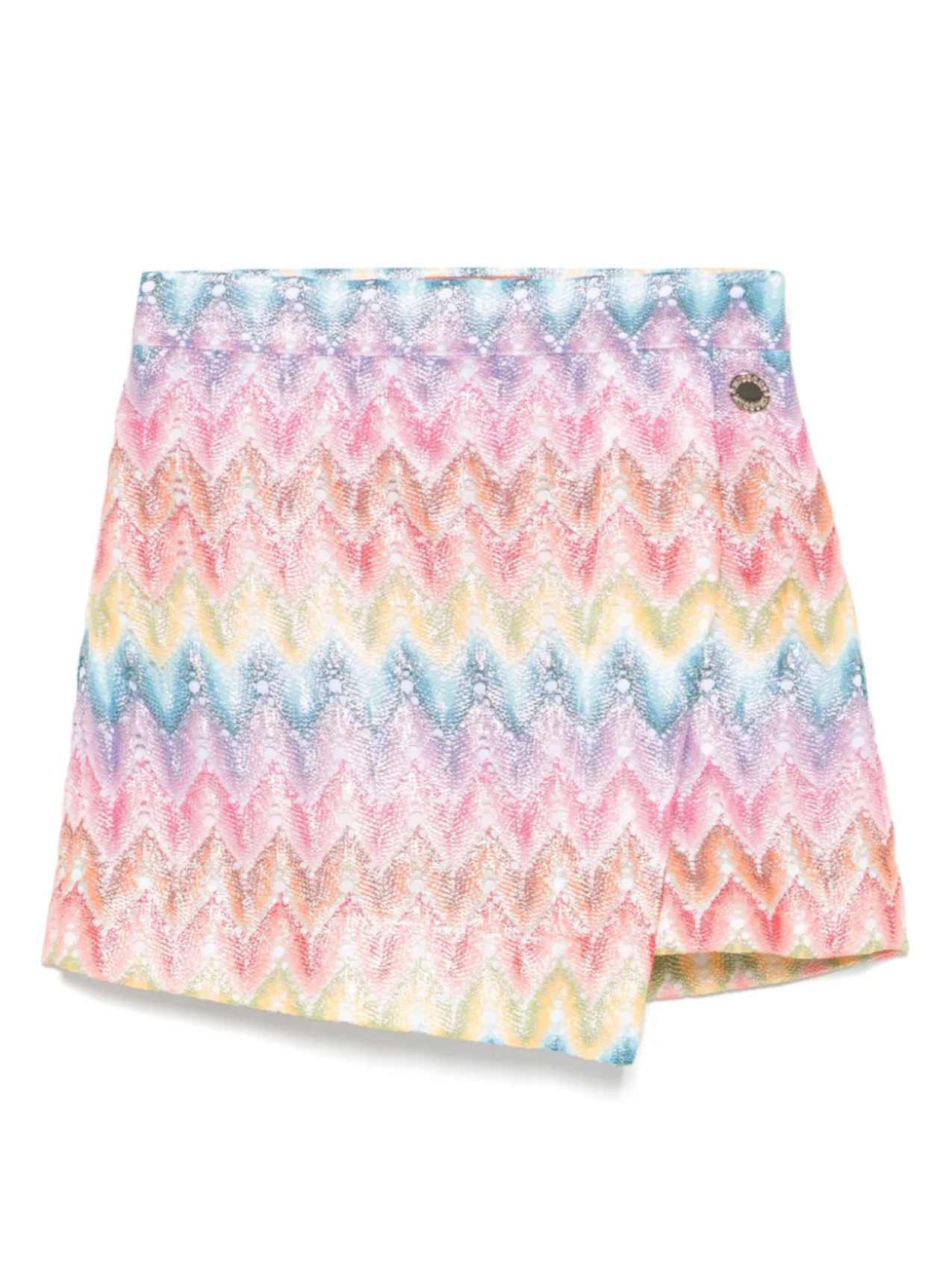 

Шорты Missoni Kids с зигзагообразным узором, синий