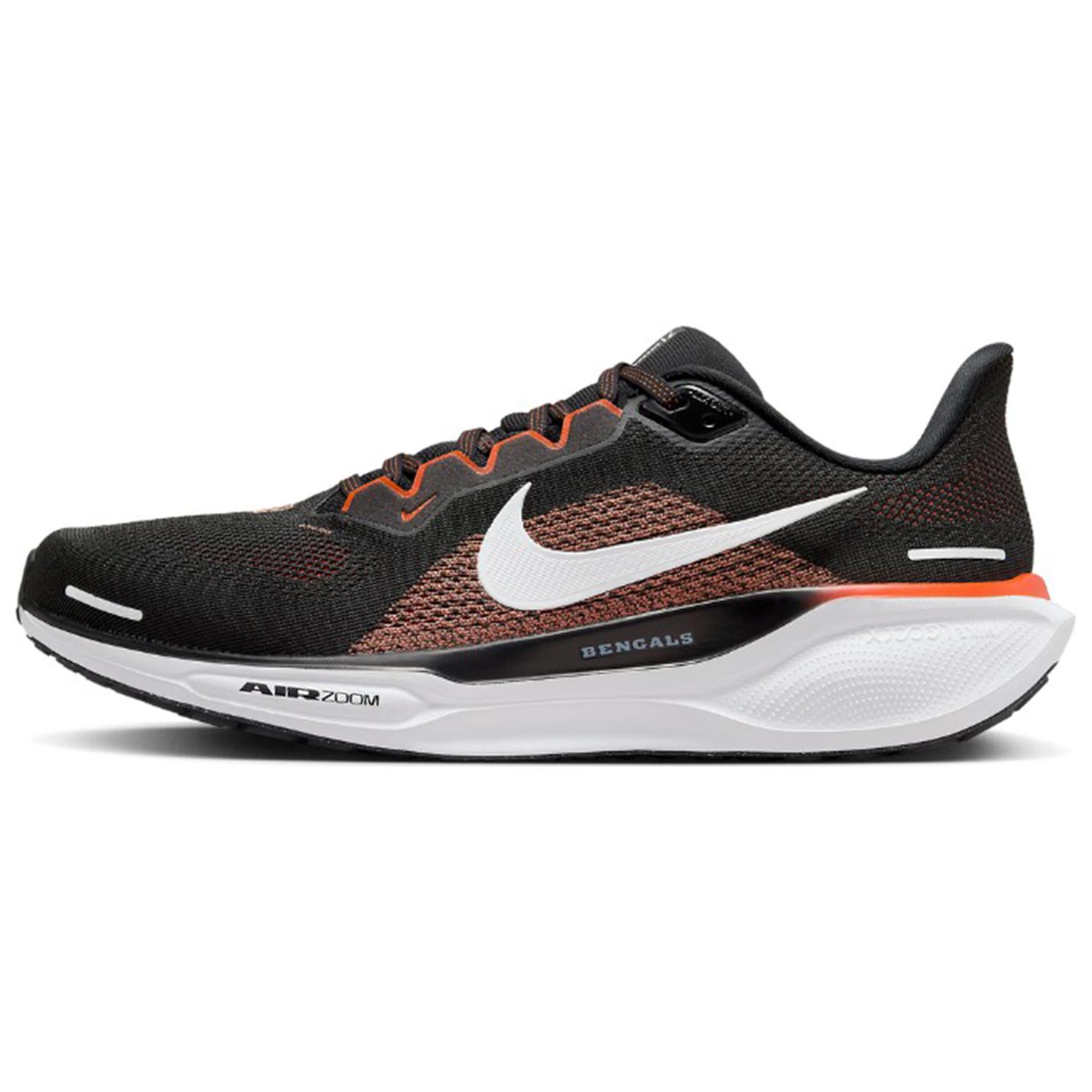 

Nike Air Zoom Pegasus 41 Cincinnati Bengals, черно-белый-белый-университетский оранжевый-черный
