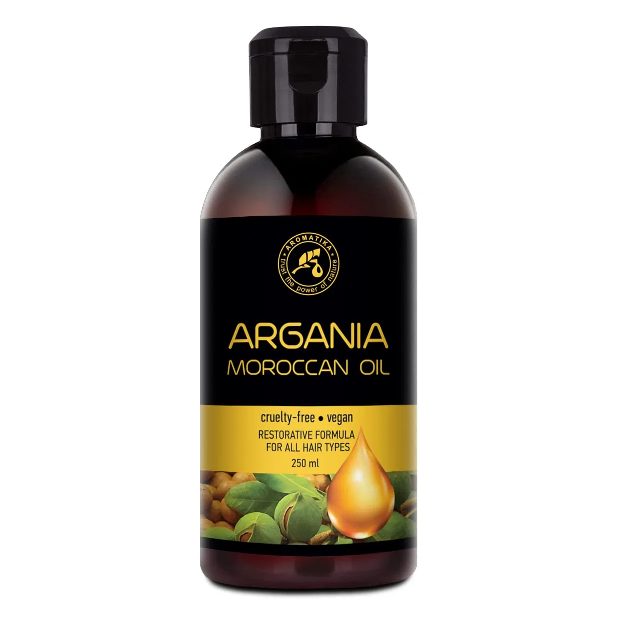 Аргановое масло 100% чистое и натуральное, 250 мл Aromatika Trust The Power Of Nature