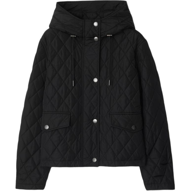 

Burberry Стеганая куртка с капюшоном, Black