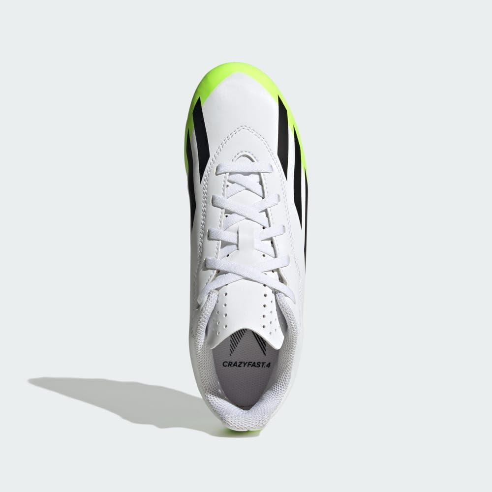 Детские кроссовки Adidas X Crazylight.4 Flexible Ground (унисекс), белый/черный — фото 3