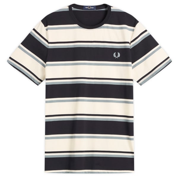 

Яркая полосатая футболка Fred Perry, темно-синий