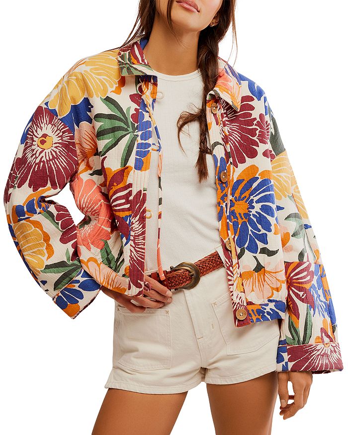 

Солнечный пляжный жакет Soleil Beach Free People, мультиколор