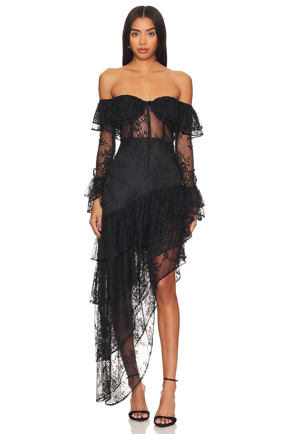 

Платье MAJORELLE Maddalena Gown, черный