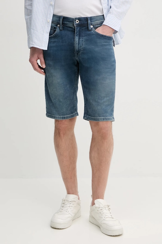 

Джинсовые шорты slim gymdigo short track Pepe Jeans, синий