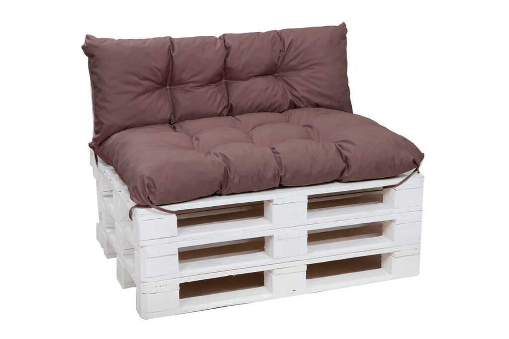 

Подушка для поддонов на открытом воздухе | Подушка на сиденье 120х80 и подушка на спинку 120х50см красная | набор подушек для электронных поддонов | Диванные подушки Setgarden, коричневый