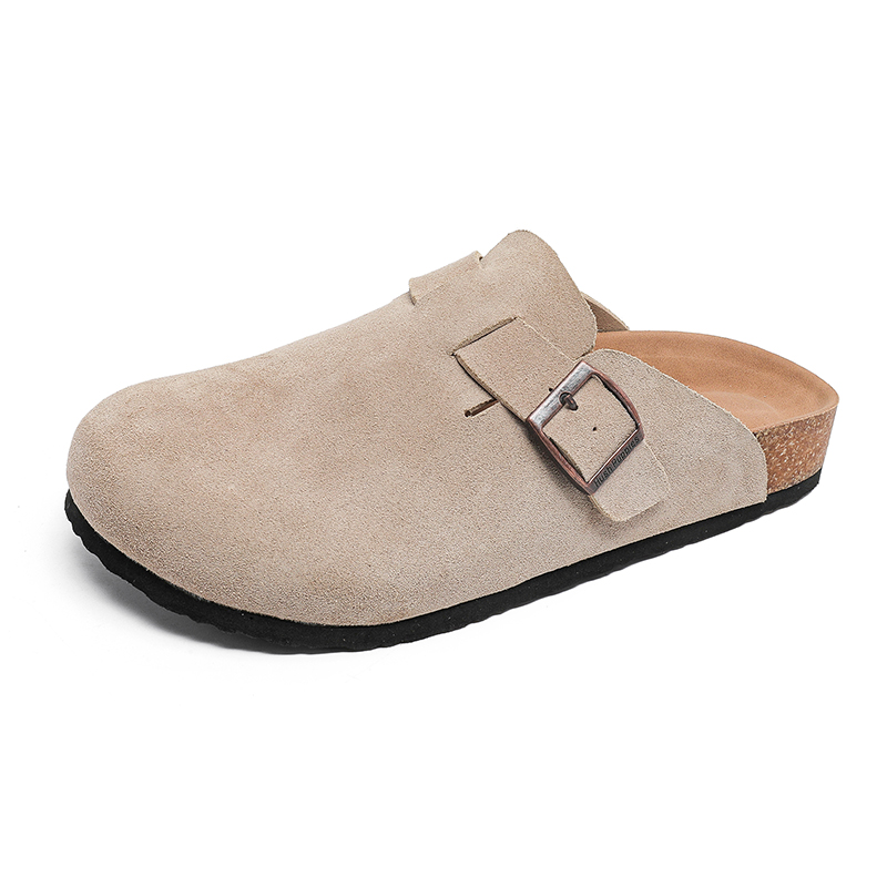 SOBB Коричневые унисекс шлепанцы на пробковой подошве, цвет Khaki — фото 2