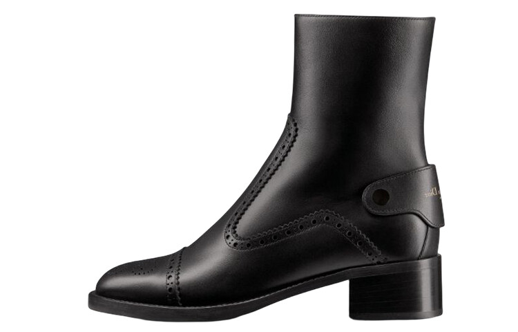 Ботинки женские D-Folk черные Dior