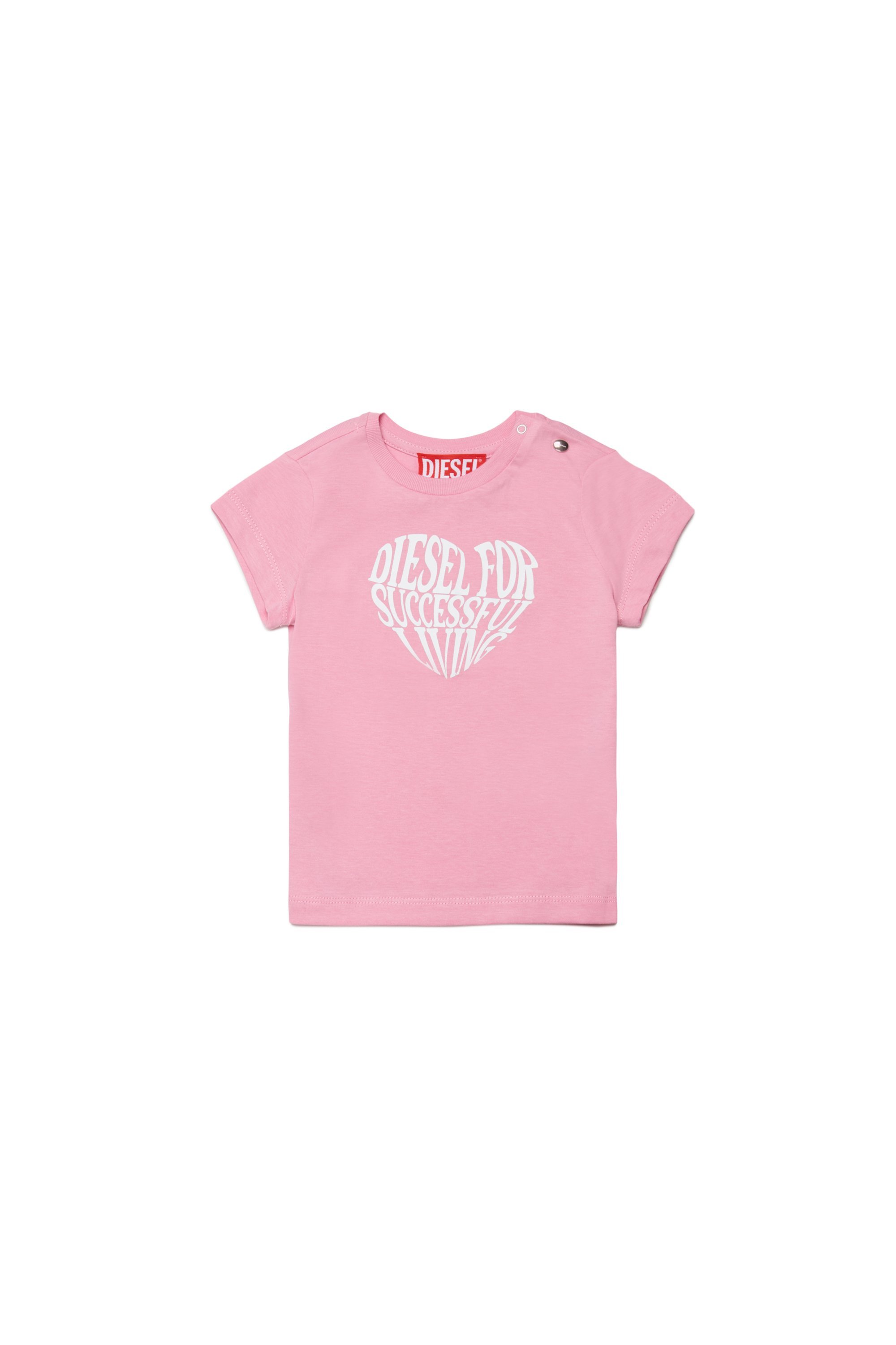 Детская футболка TVAVYB Diesel, pink — фото 3