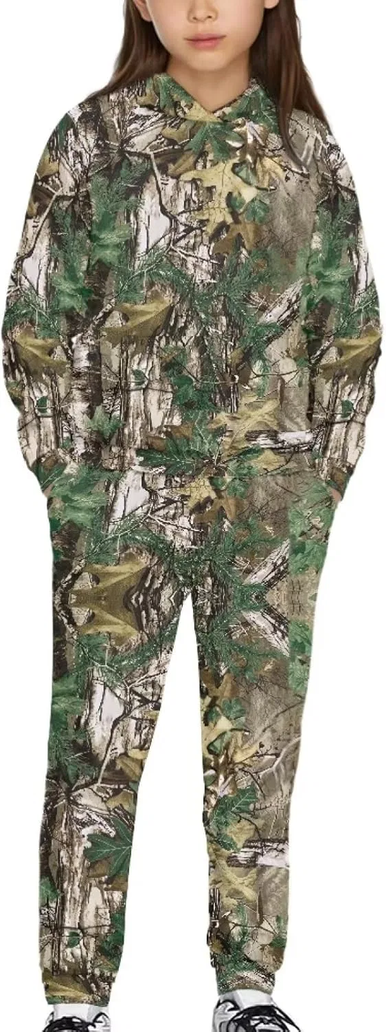 Детский спортивный костюм с камуфляжем YECARYPOD, 2 предмета, цвет Dead Tree Camo Jungle