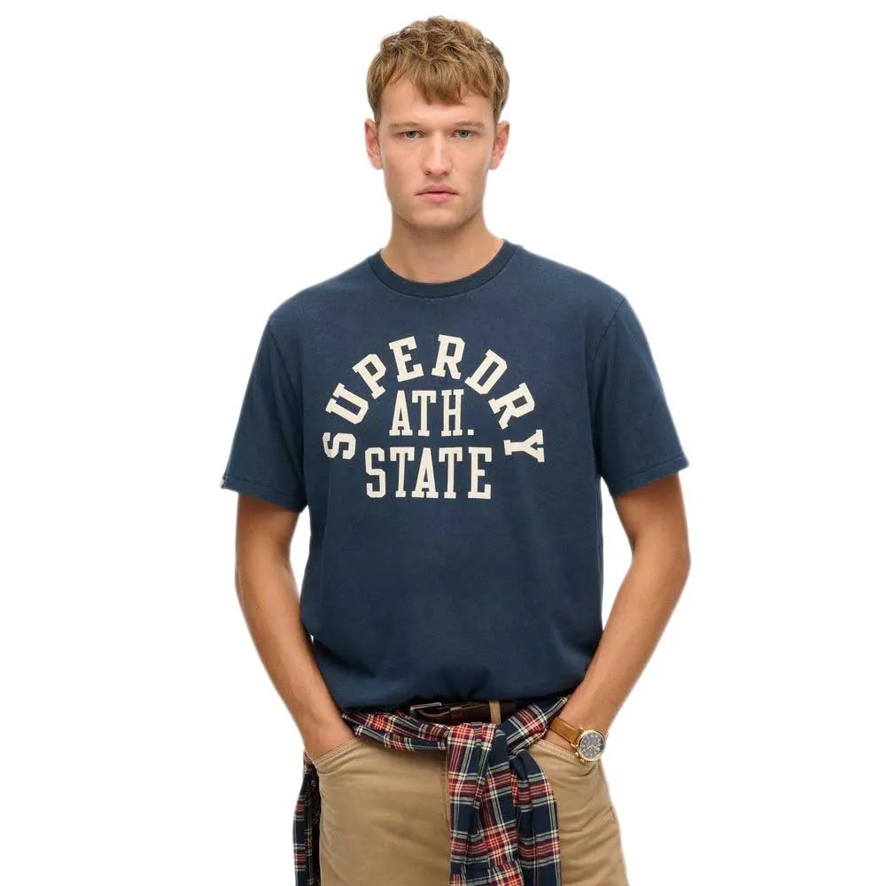 

Футболка с коротким рукавом Superdry Athletic Ess, синий