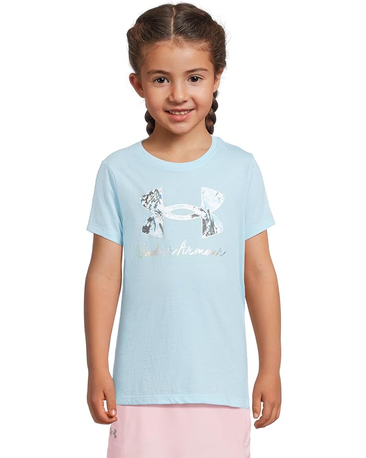 

Футболка Under Armour Kids Script Logo Tee, цвет Stream