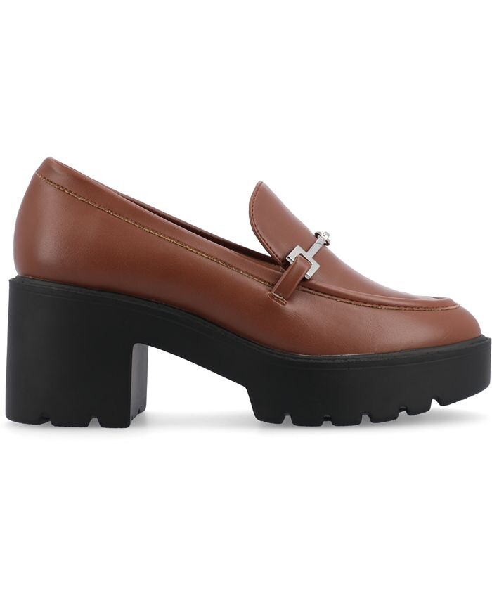 Женские туфли-лодочки на платформе и подошве Kezziah Tru Comfort из пенопласта Journee Collection, коричневый — фото 2