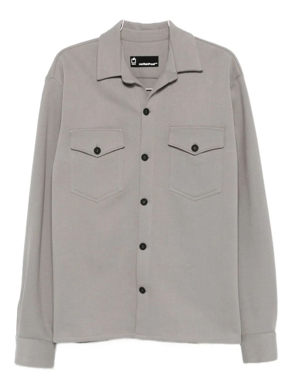 

Рубашка с накладным карманом с клапаном Notrainproof, серый