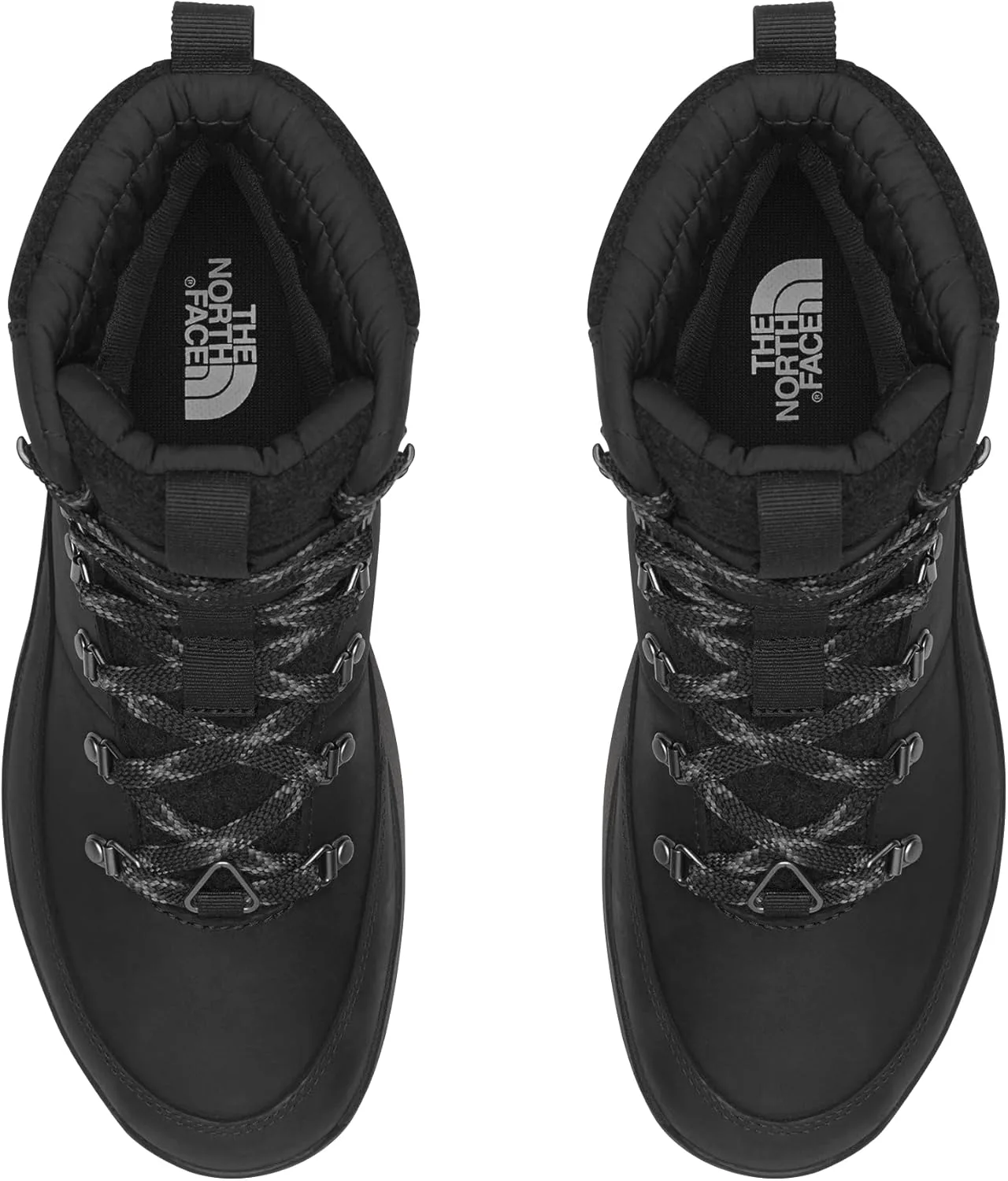 Мужские водонепроницаемые треккинговые ботинки THE NORTH FACE Bergen из кожи | Утепленные зимние ботинки с подошвой 4,5 мм, черный — фото 4