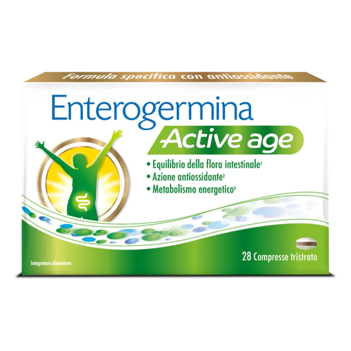 

Enterogermina Active Age 28 таблеток Для баланса кишечной флоры