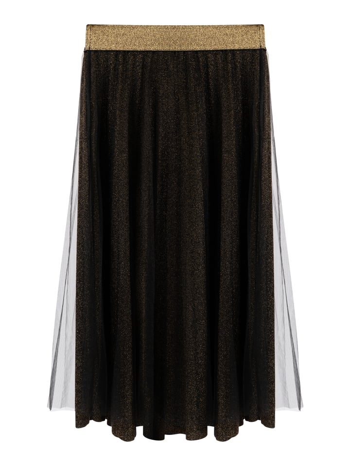 

Женская юбка черного и золотого цвета faina