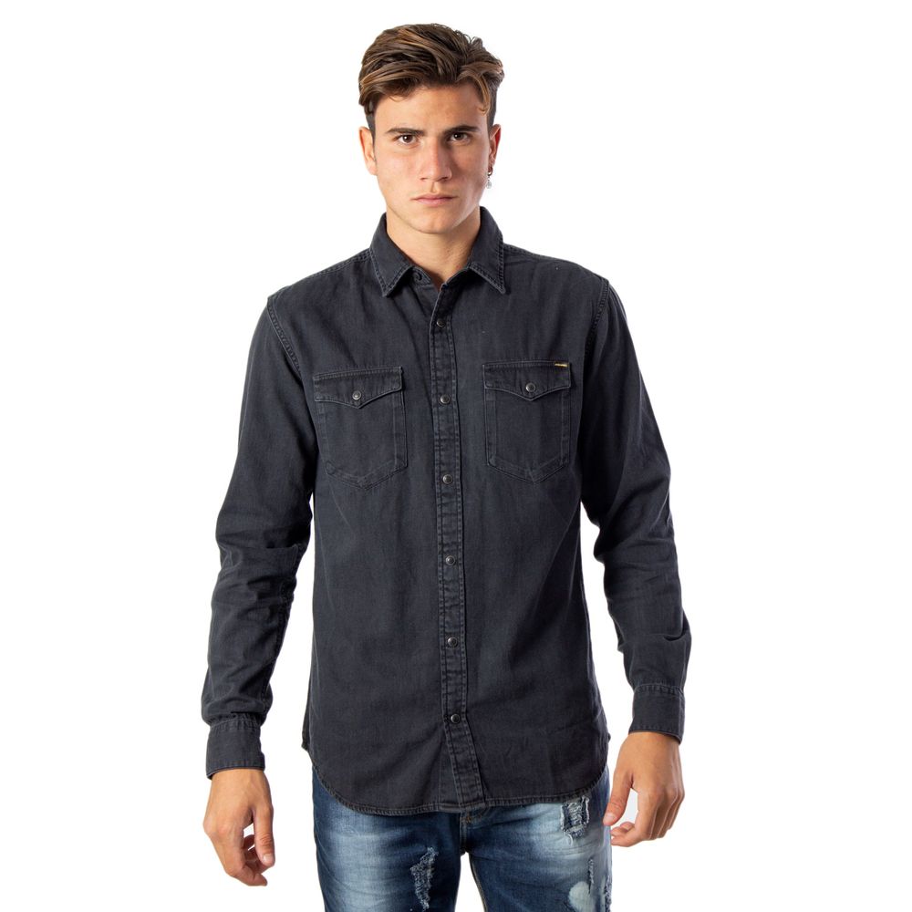 

Черная джинсовая рубашка Jack & Jones