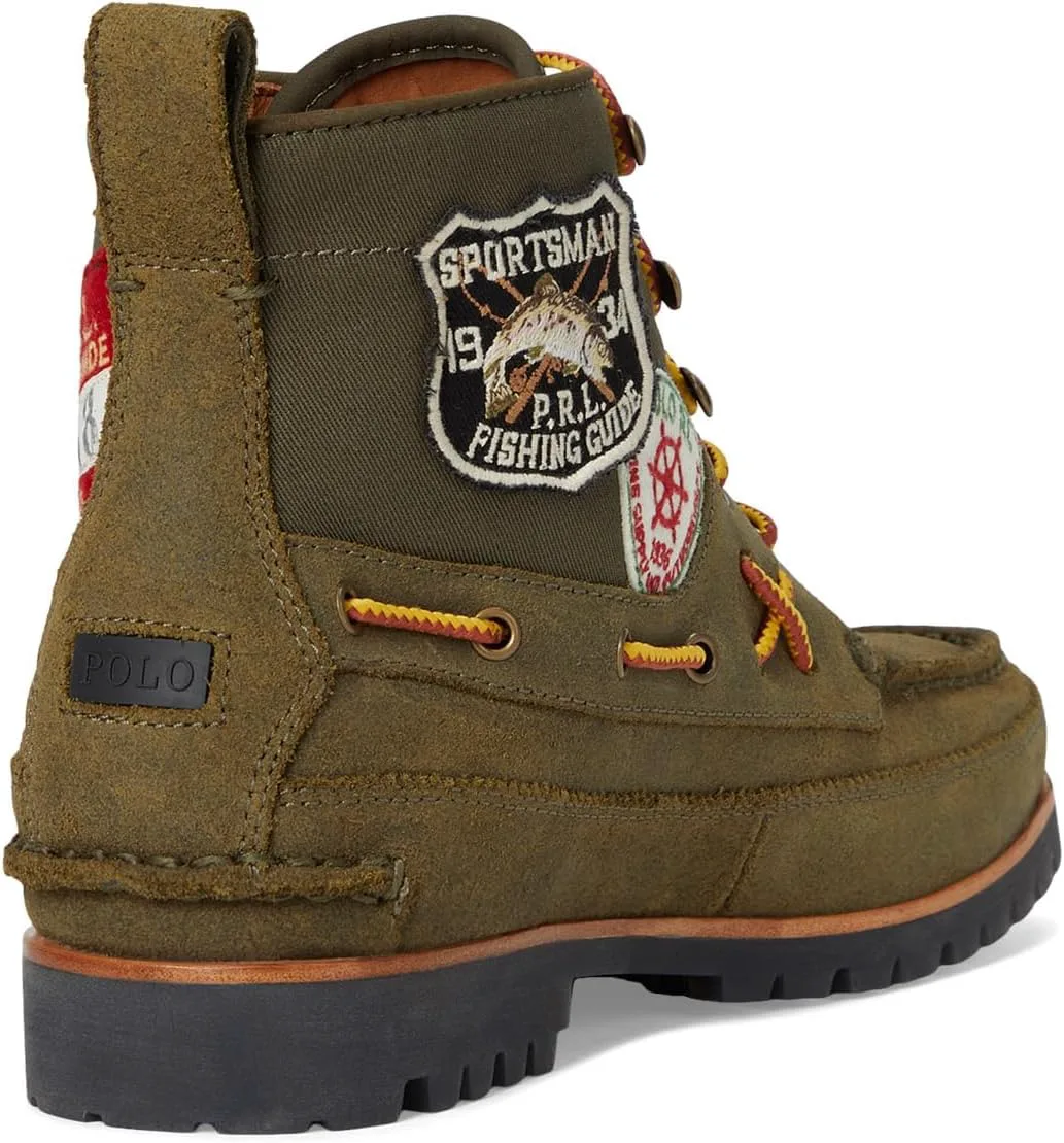 Мужские ботинки POLO RALPH LAUREN Ranger Mid, оливковый — фото 3