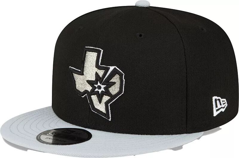 

Черная регулируемая кепка New Era Adult San Antonio Spurs 2Tone 9Fifty