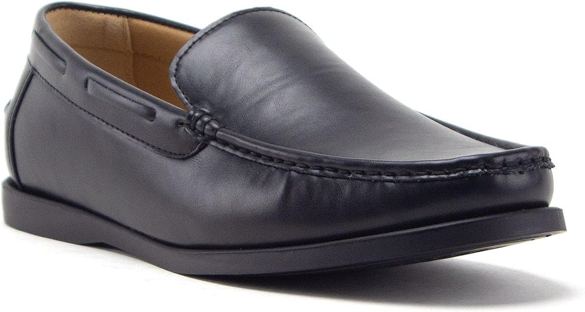 

Мужские классические слипоны-мокасины 25638, лодочные туфли, праздничная обувь Jazamé, черный