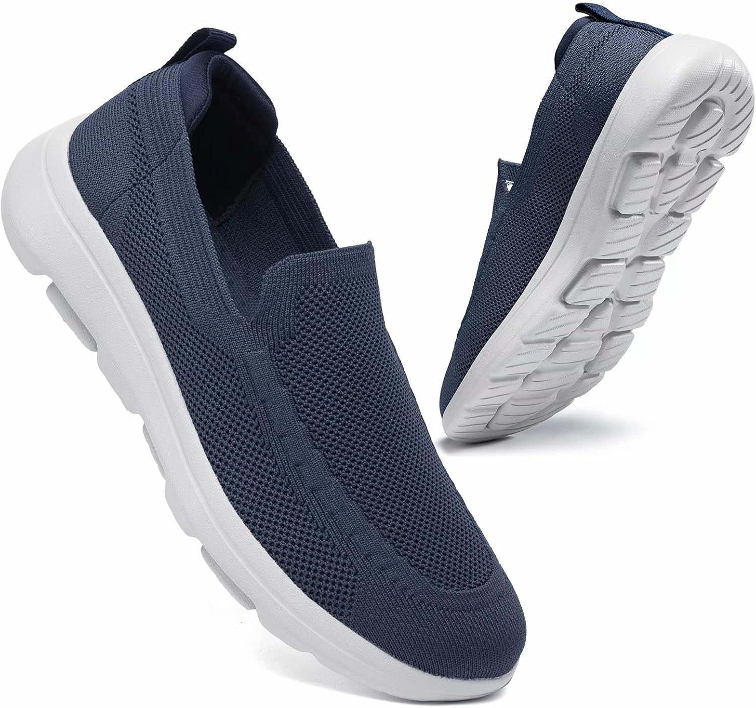 

Мужские прогулочные туфли konhill слипоны-лоферы - сетчатые повседневные кроссовки, дышащие обувь, темно-синий