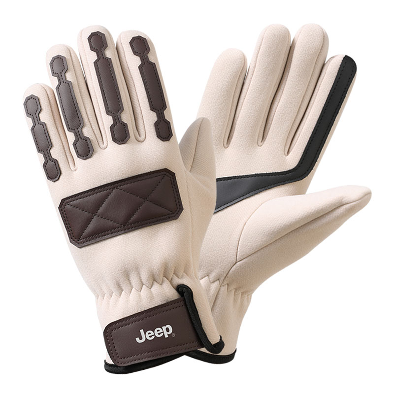 

Утолщенные спортивные перчатки мужские Jeep, бежевый