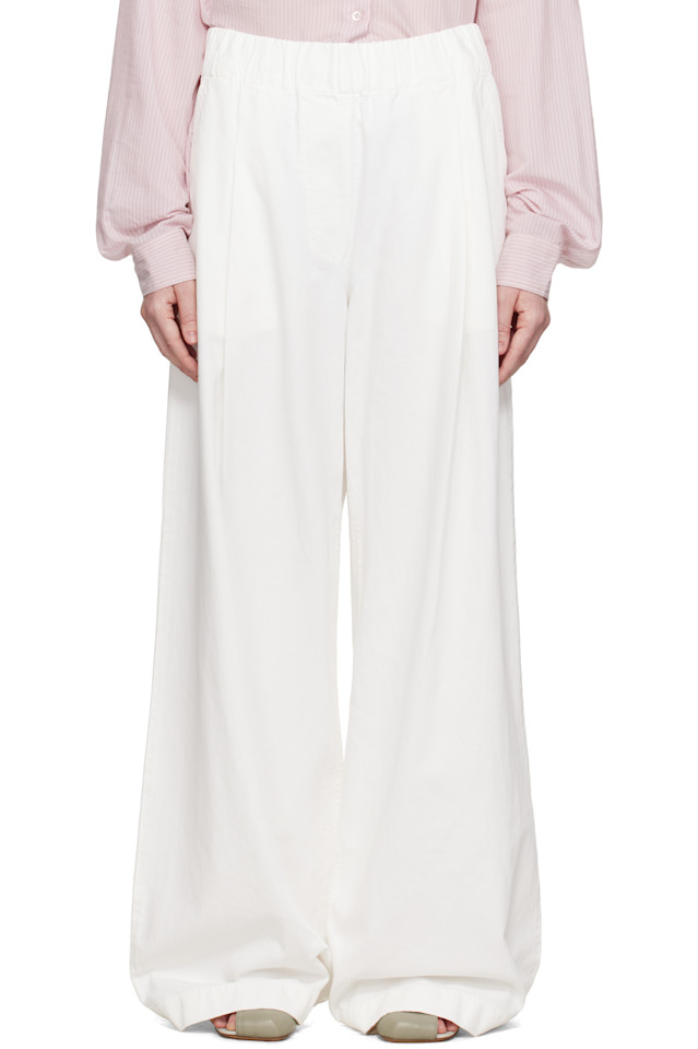 

Джинсы на шнурке Dries Van Noten, белый