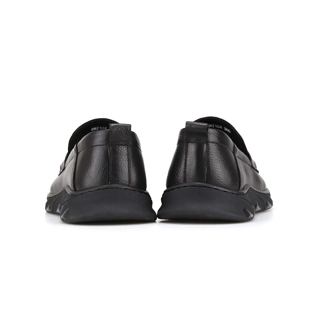 Мужские лоферы Babara Homme из коровьей кожи с пряжкой, чёрные, от Babara — фото 3