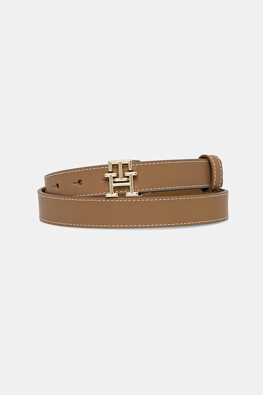 

Кожаный ремень Tommy Hilfiger, бежевый