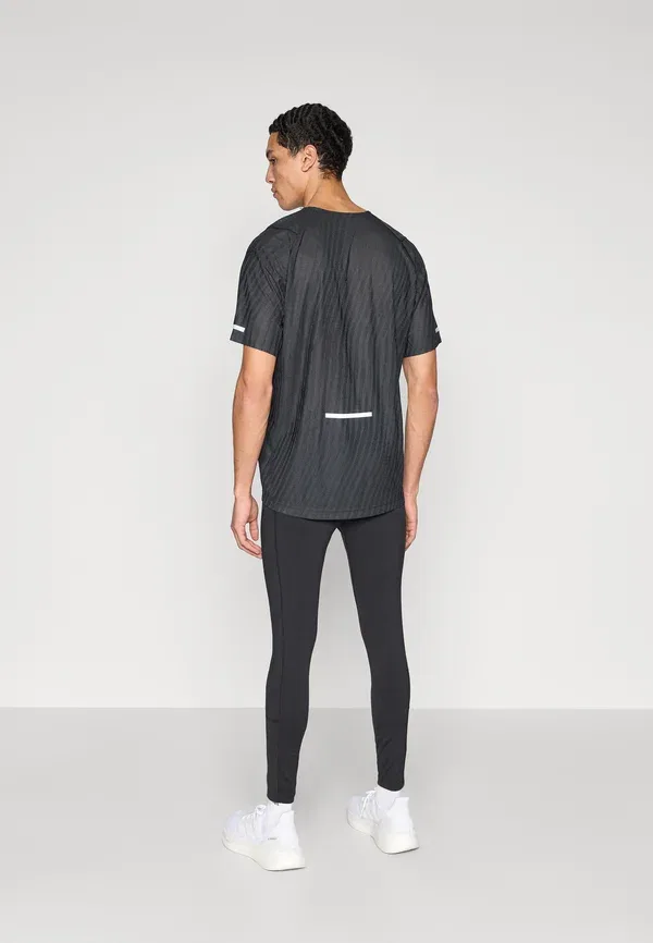 Трикотажные беговые леггинсы Adidas Performance, черный — фото 3