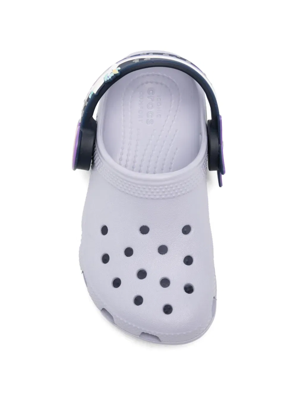 Сандалии с закрытым носком и деталями в виде сердечек Crocs Kids, фиолетовый — фото 3
