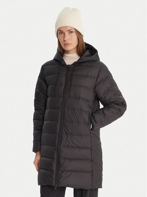 Пуховик regular fit Essentials Climawarm 3-Stripes JM4086 Adidas, черный