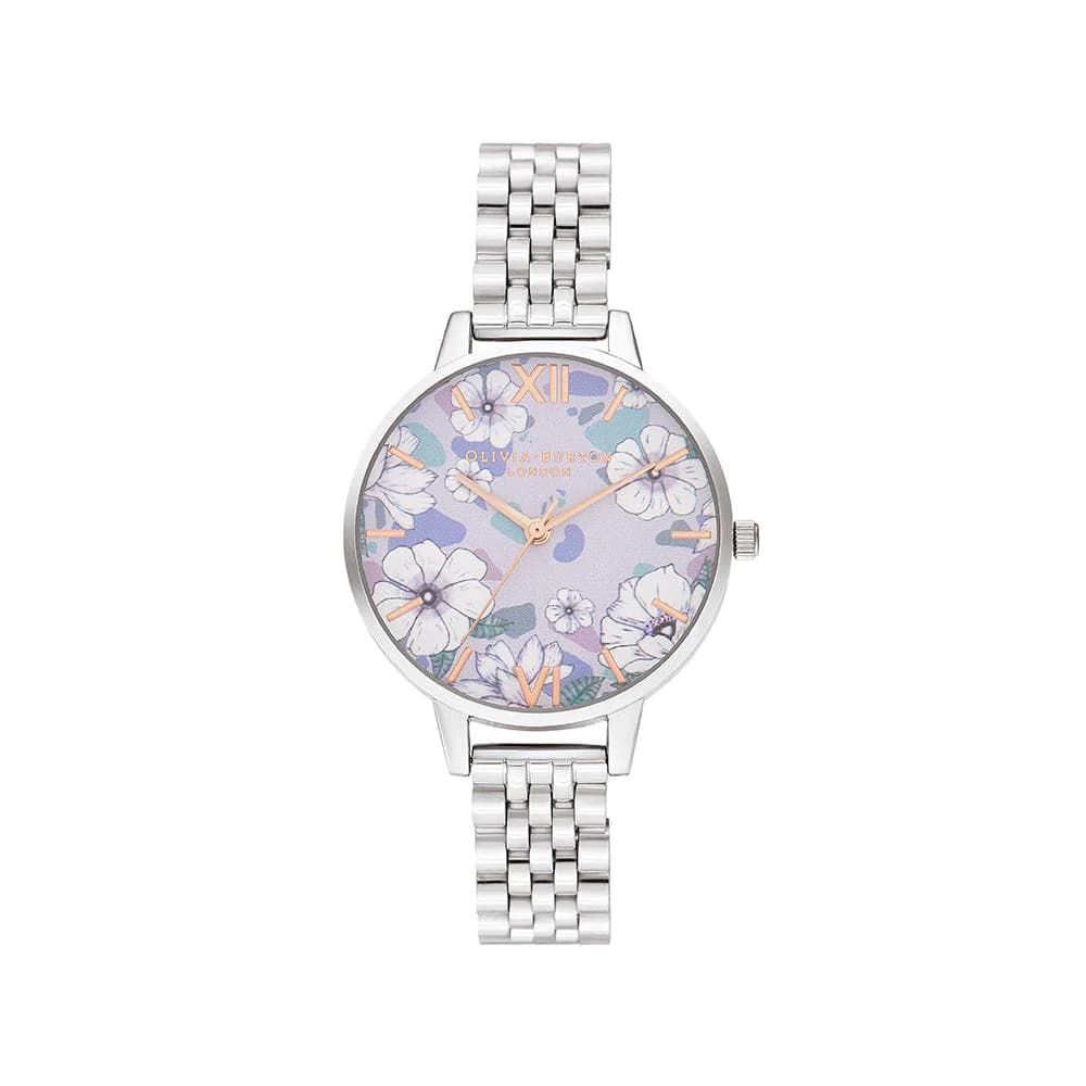 

Часы из серебристой стали Olivia Burton