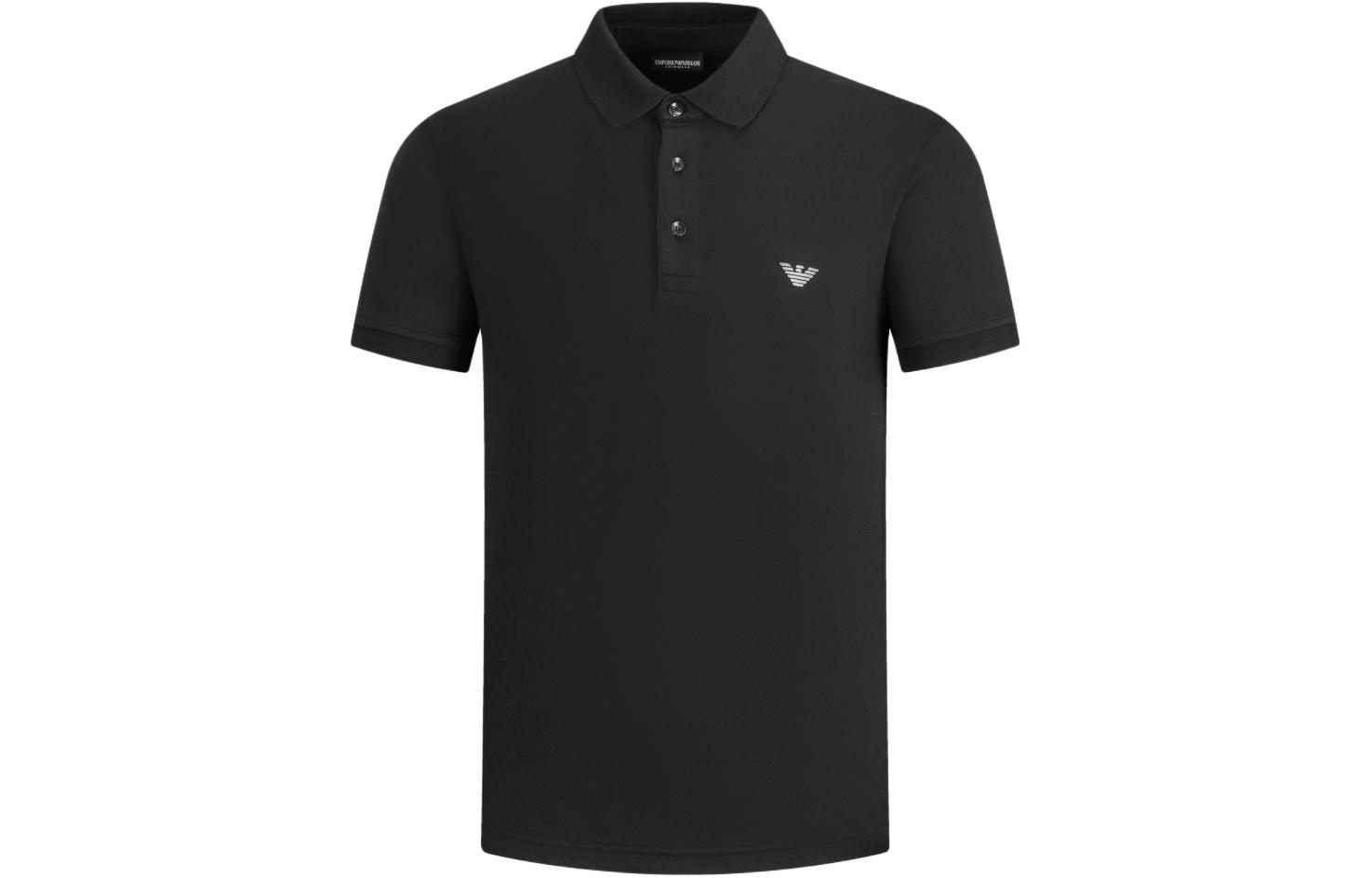 

Футболка поло мужская черная SS24 EMPORIO ARMANI