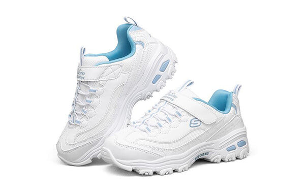 Кроссовки Skechers D'lites 1.0 Low-Running Shoes -KIDS White, белый — фото 3