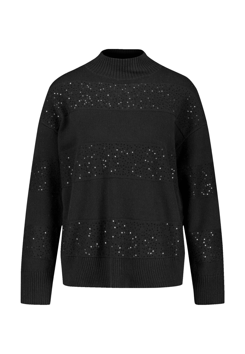 

Джемпер LANGARM RUNDHALS MIT TURTLENECK UND DEKOR Gerry Weber, черный