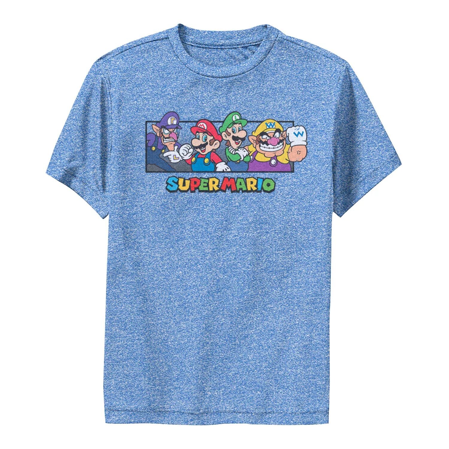 

Футболка с изображением коллажа персонажей Nintendo Super Mario Bros. для мальчиков 8–20 лет Licensed Character
