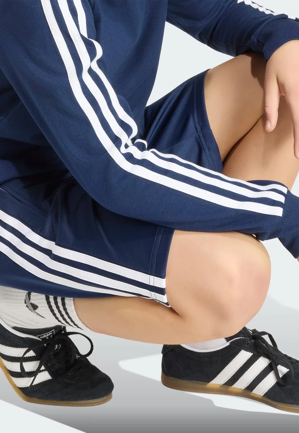 Брюки Adidas Originals Regular Pants Firebird темно-синего цвета — фото 4