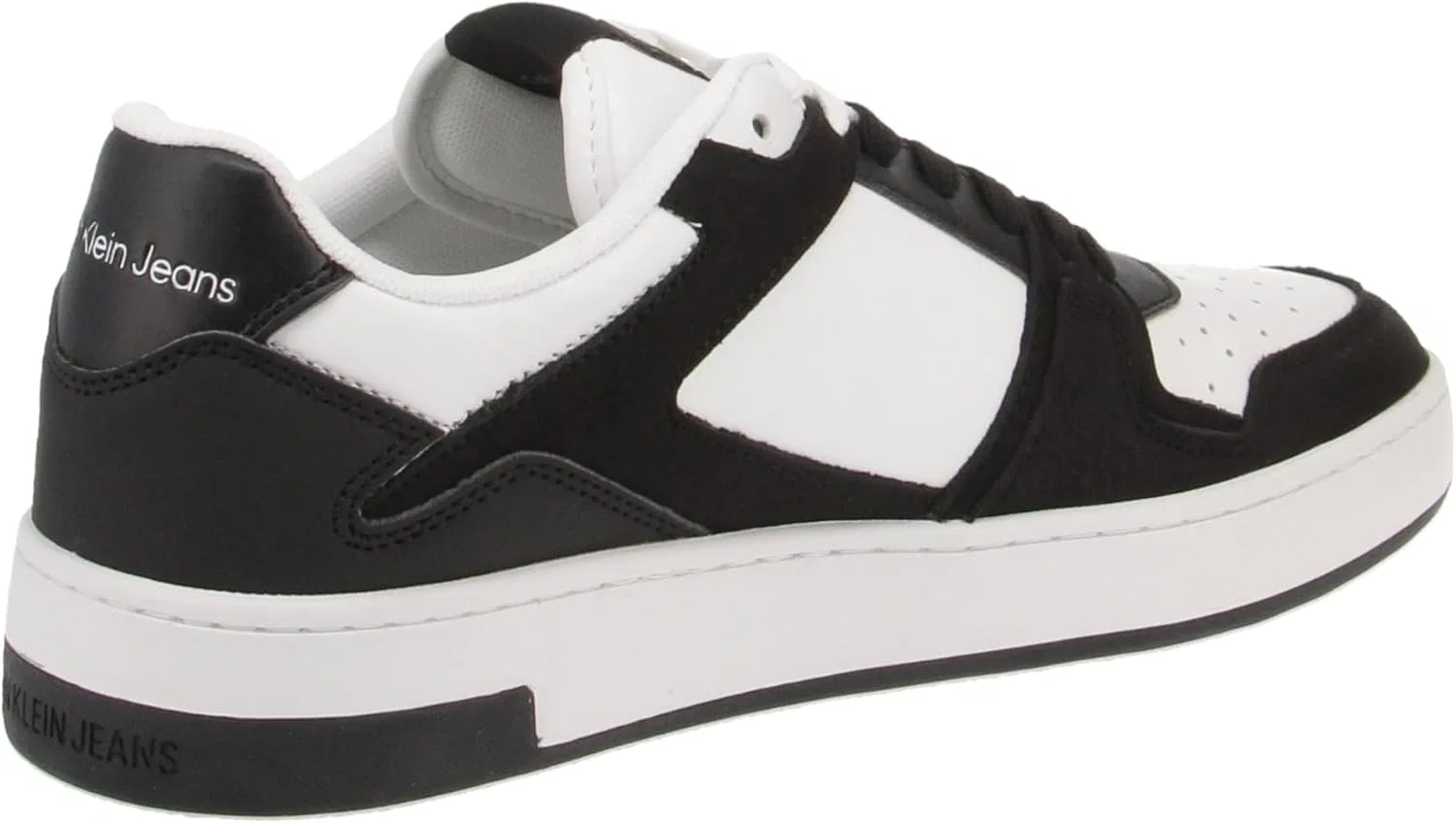 Мужские кроссовки Calvin Klein Basket Cupsole Low Lth ML Fad Trainers, белый/черный — фото 2