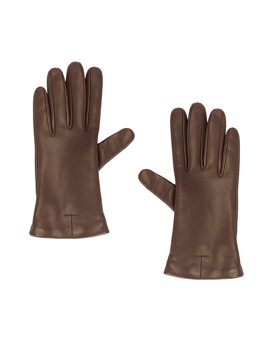 

Кожаные перчатки Toteme, Brown