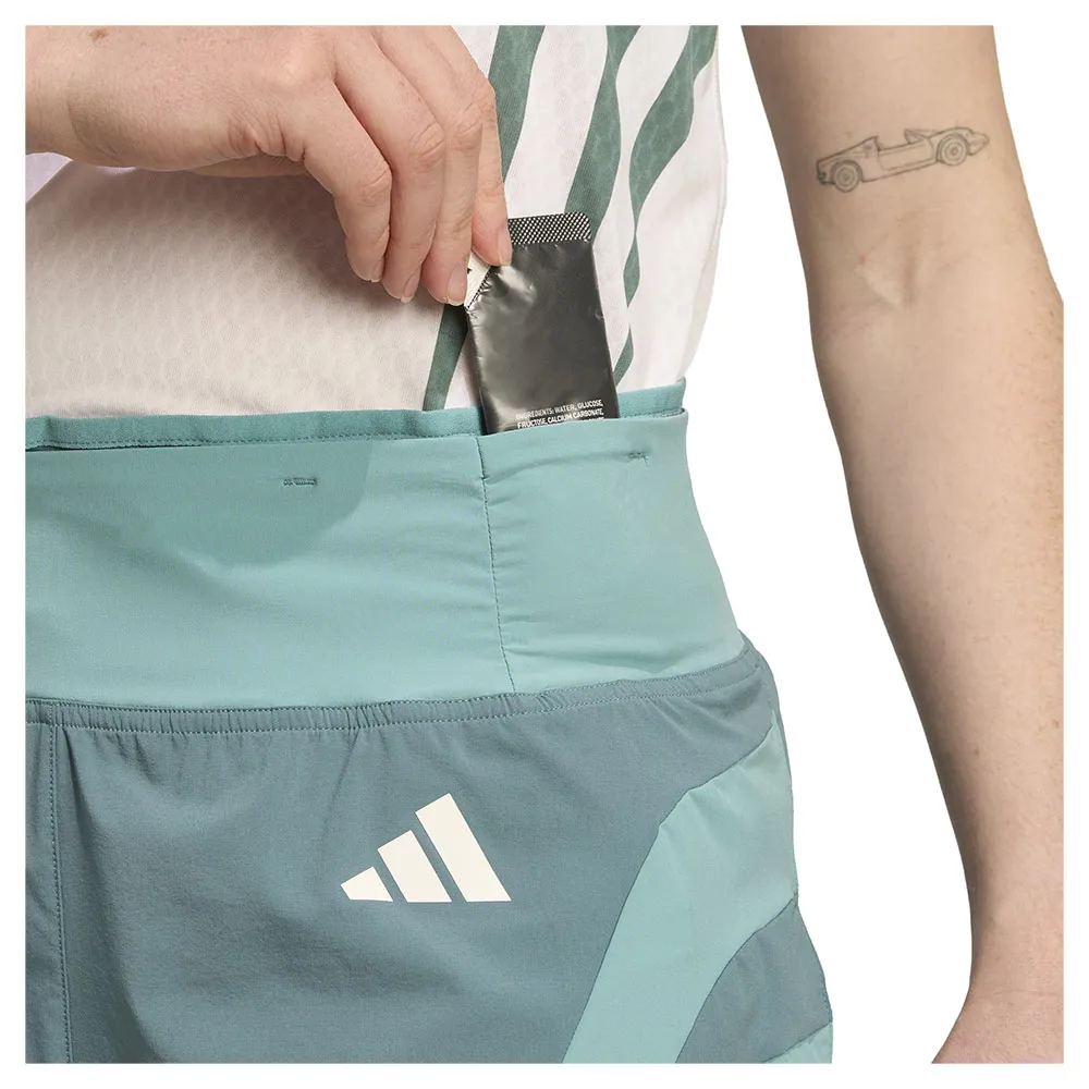 Шорты adidas Adizero Archive Running Gel 3´´, серый — фото 4