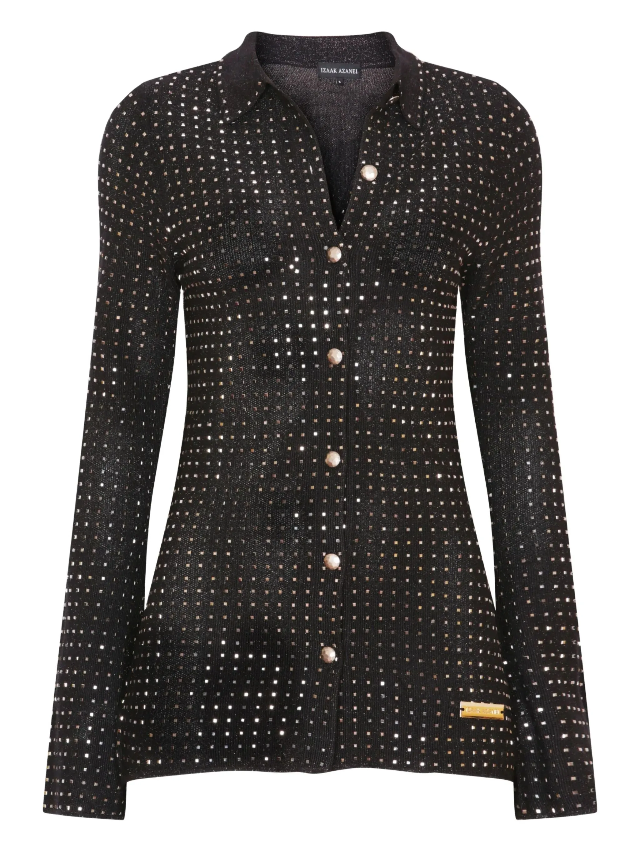 

Кардиган с кристаллами Izaak Azanei, черный