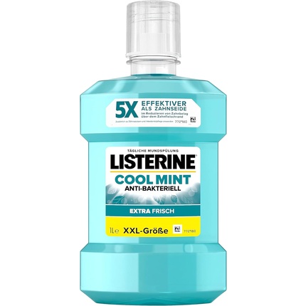 

LISTERINE Cool Mint Мягкая антибактериальная жидкость для полоскания рта с эфирными маслами без спирта 1000мл