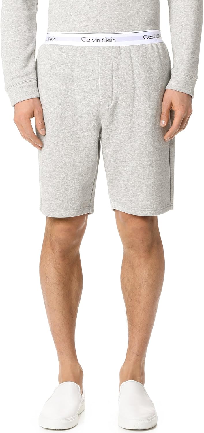 

Мужские современные шорты Calvin Klein из эластичного хлопка для дома, Grey Heather